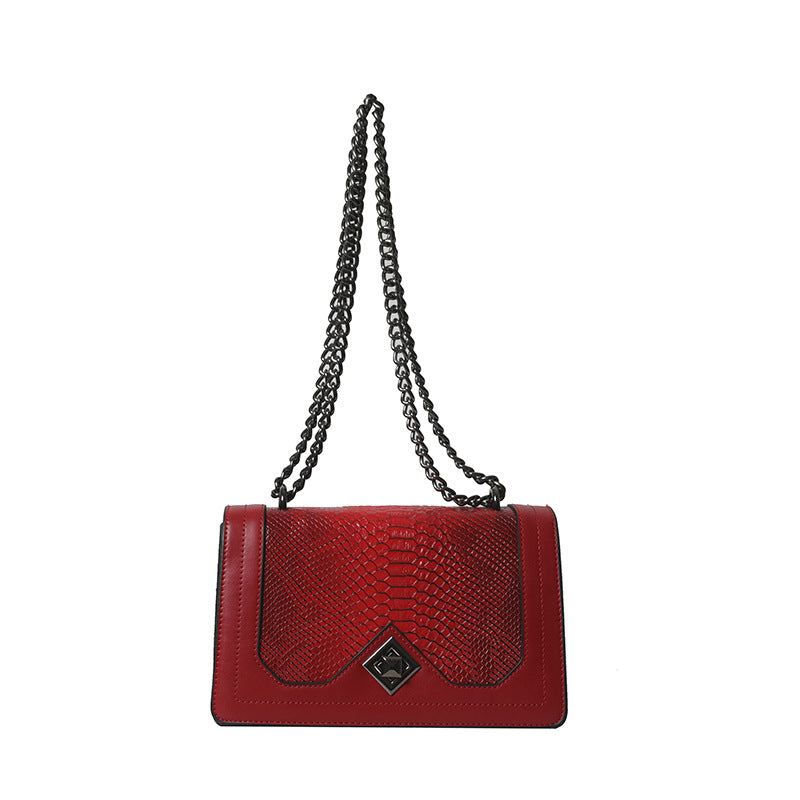 2024 spring/summer new fashion crocodile-embossed small square bag - minimalist, versatile shoulder bag, handbag, and crossbody bag for women