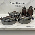 hot-selling food warmer insulated lunch box with pot suit 5pcs set insulated tableware insulated box