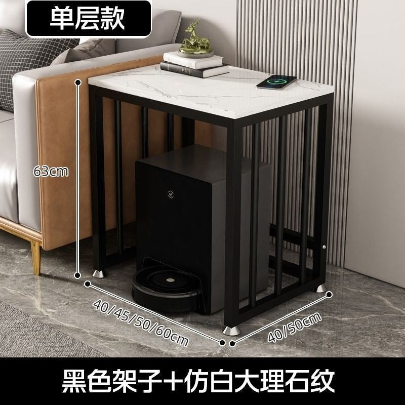 For homemetal fish tank shelf imitation rock slab storage rack sweeping robot storage rack protective rack all-in-one storage rack
