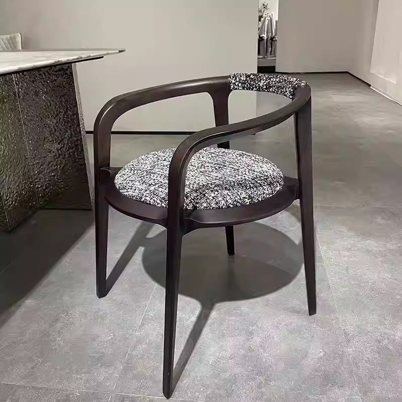 Italian casual medieval dining chair for home new chinoiserie house classy chair solid wood book chair tea room tea master chair