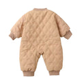 Super cute baby romper - winter fleece-lined bodysuit for newborn boys, perfect for crawling and outdoor wear