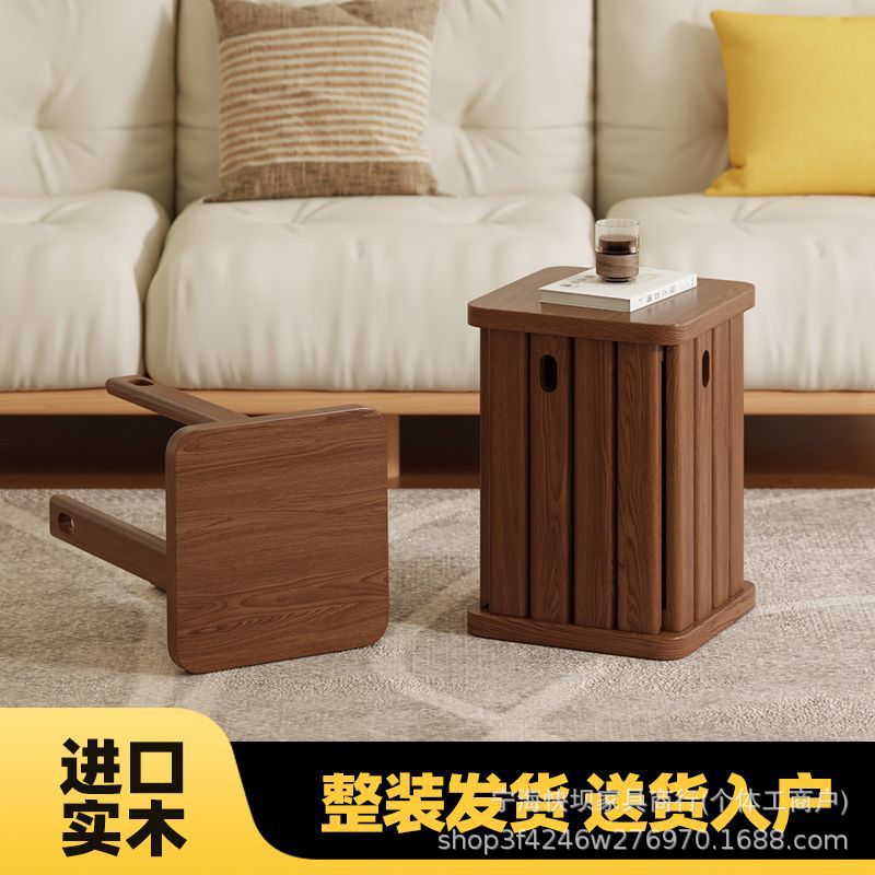 Solid wood stool for home stackable bench tall round stool stacking stool restaurant stacking guest spare dining chair combination stool