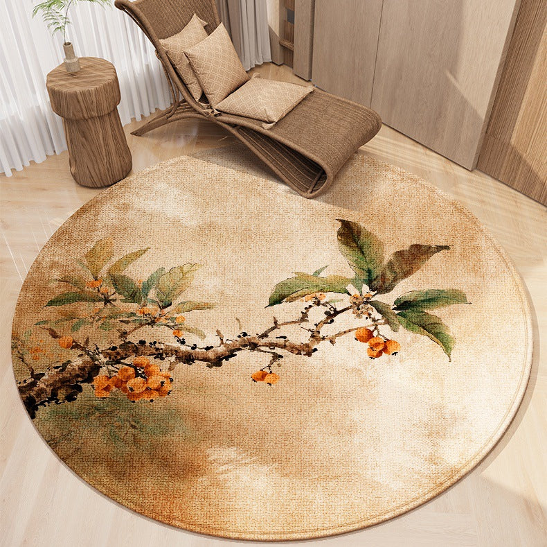 Chinese simple study swivel chair carpet non-slip and wear-resistant floor protective mat office computer chair bedroom floor mat