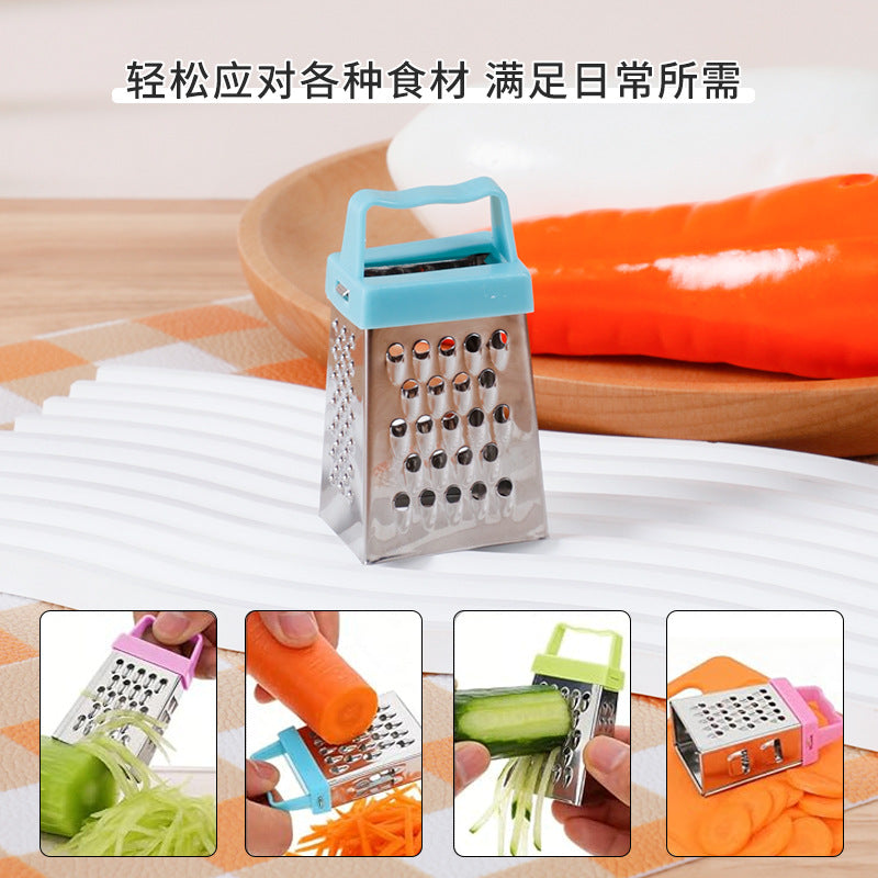 hot-selling mini cheese grater four-sided grater multifunctional grater kitchen gadget stainless steel grater