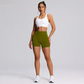 yoga wear sports three-quarter pants for women high waist belly control outwear elastic peach butt fitness yoga shorts summer