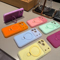 Suitable for apple 17promax mobile phone case fine hole jelly ice cream holder iphone16 cross-border protective cover 15