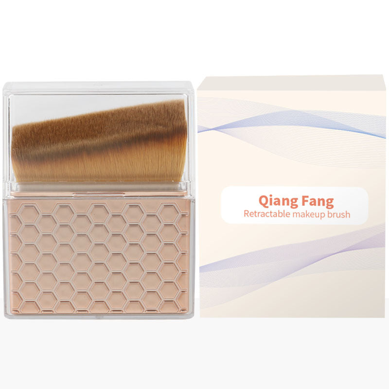Travel storage retractable brush mini traceless push-pull telescopic foundation brush skin beauty portable makeup applicator makeup brush