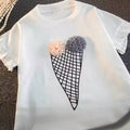 Girls' summer outfit: new trendy & stylish summer set for kids - lightweight short-sleeve top and pants two-piece set