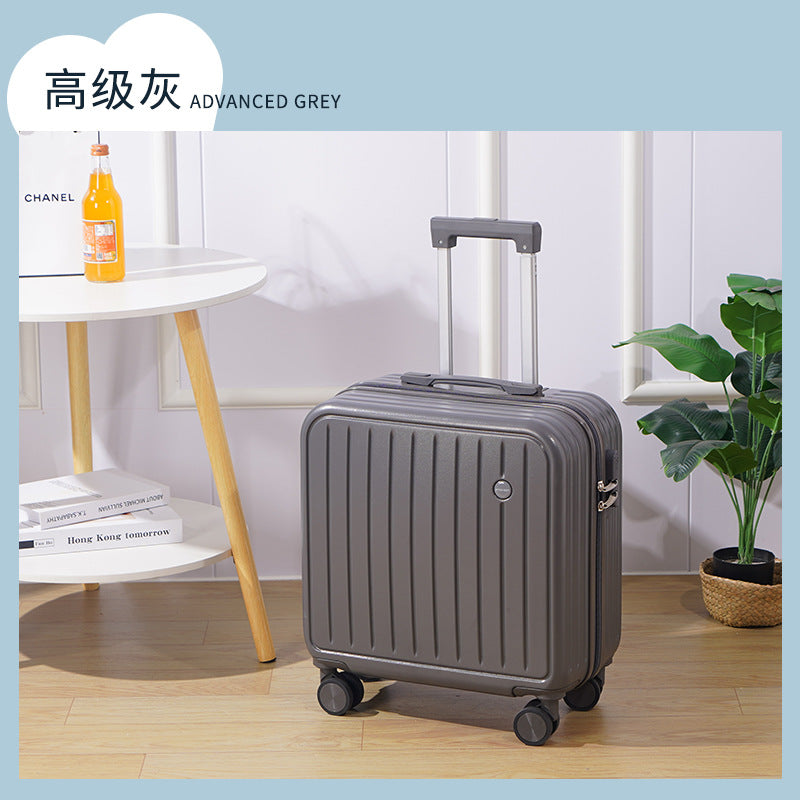 New small-capacity boarding case 18-inch trolley case universal wheel suitcase portable password case men's and women's high-value case