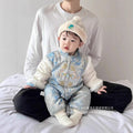 Baby chinese style full month hundred days one year old clothes baby onesie chinese style ha yi dress thickened long sleeves crawling suit