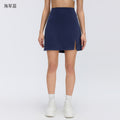 High-waisted a-line active skirt - stylish, versatile, slit hem, bodycon fit - perfect for outdoor fitness, tennis, and more (d26050)
