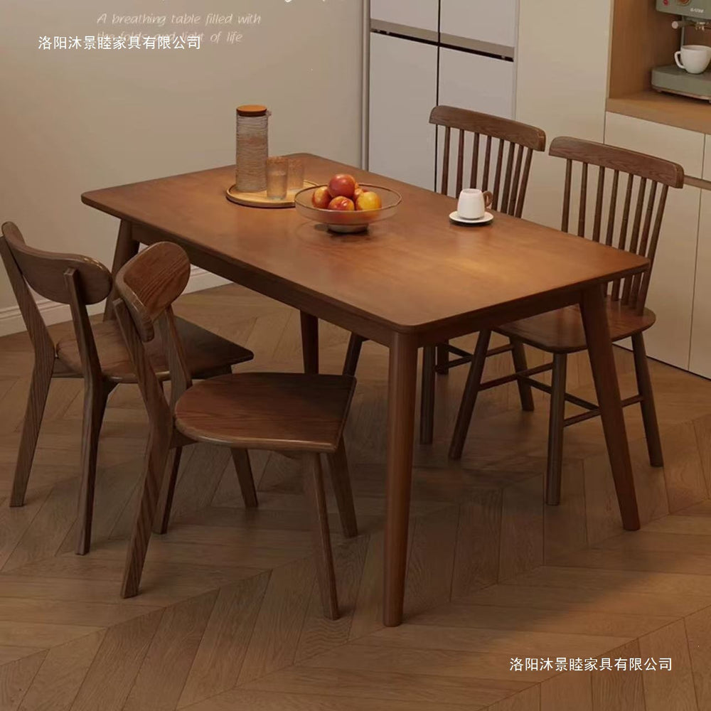 Solid wood dining table rectangular dining table nordic dining table solid wood computer desk for home small apartment dining table student desk