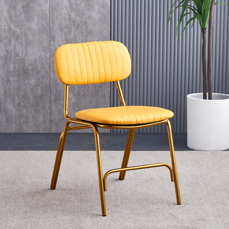 American loft iron art sub restaurant hot pot shop retro leather dining chair milk tea shop cafe casual back chair stool