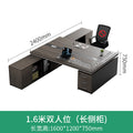 Boss desk and chair set, two-person office desk, integrated financial computer desk, double seater face-to-face manager's office, modern style