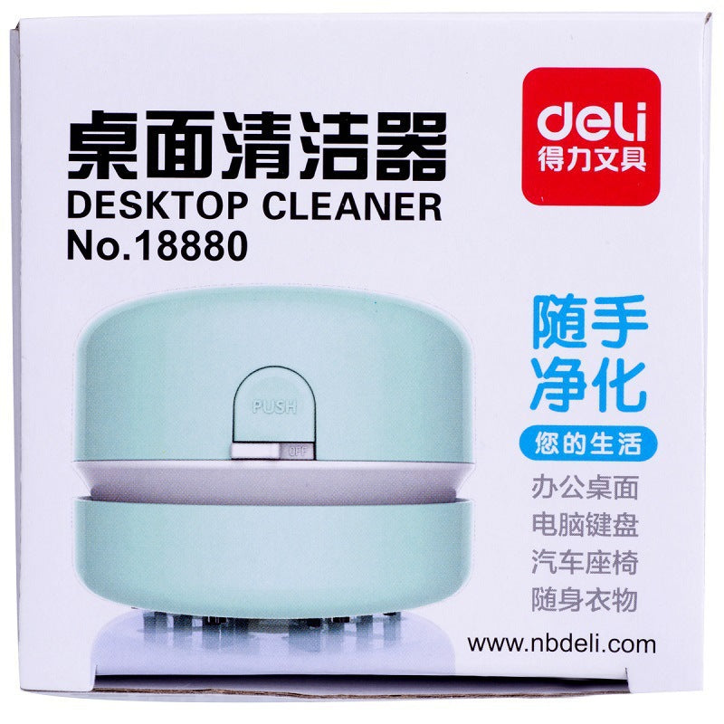 Deli desktop cleaner, suction eraser, crumb vacuum cleaner, students use mini children's large suction to charge and absorb ash.