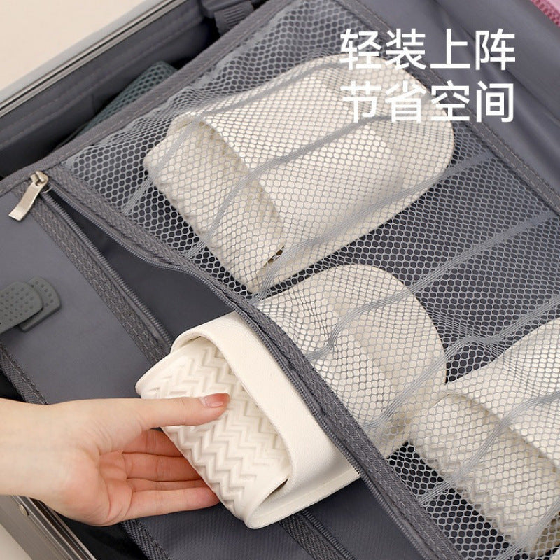 Travel foldable slippers portable couple outing home summer bathroom bath non-slip home eva slippers