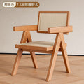 Chair solid wood rattan dining chair rattan chair armrest k chair for homeb&b rattan chair casualnordic dining chair