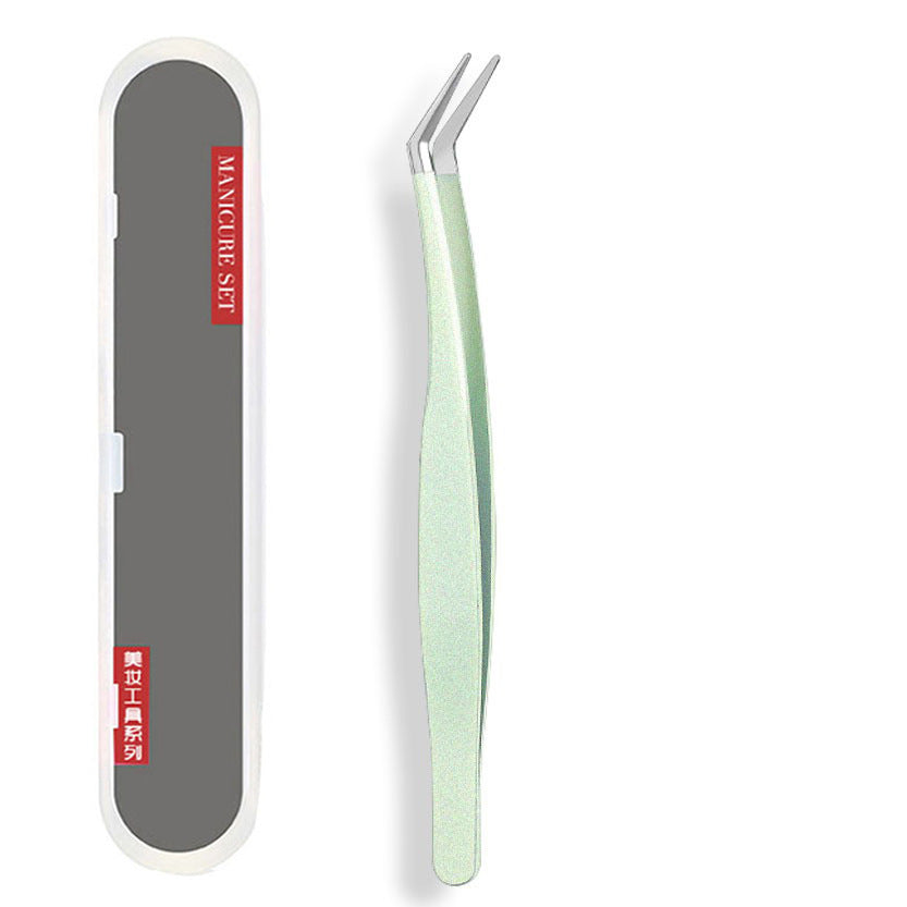 Glitter type grafted eyelash tweezers eyelash curler false eyelash tweezers eyelash tweezers poppy high precision factory wholesale