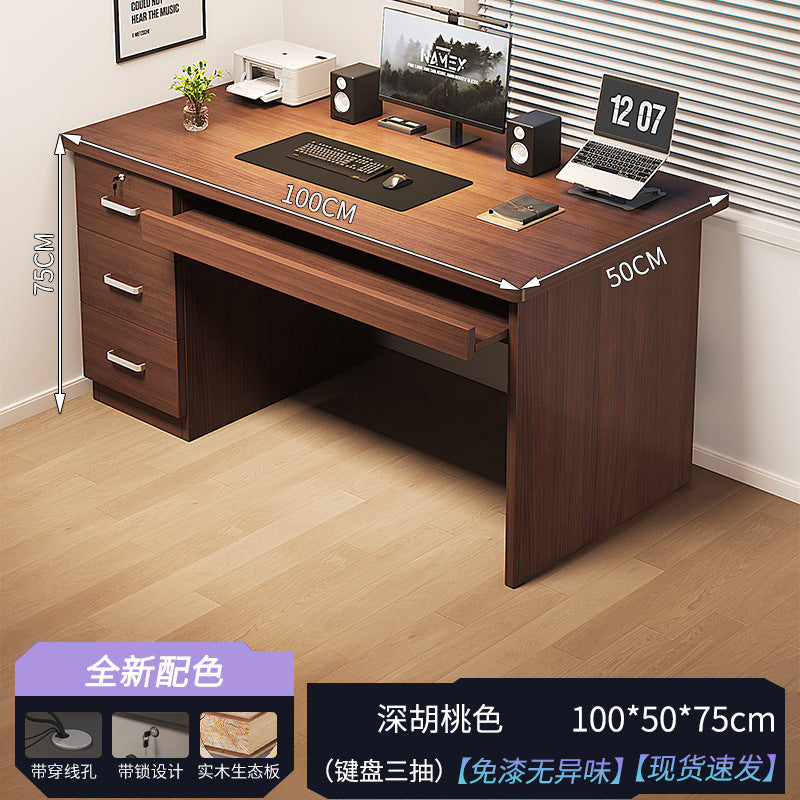 New arrival: executive desk - minimalist modern office desk and chair set for employees, home office, and computer use