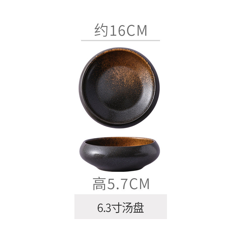 Vintage japanese ceramic bowl - creative & unique design for home use, restaurant-grade rice bowl, snack bowl, dessert bowl, salad bowl