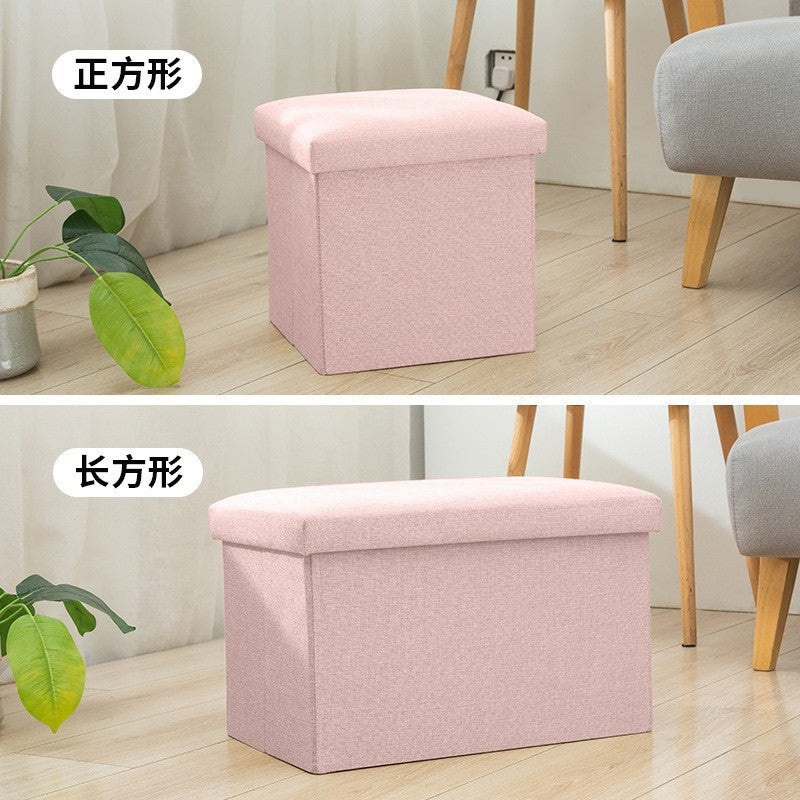 Storage stool rectangular storage stool can sit adult household multi-functional small sofa shoe changing stool storage box artifact