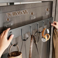 Seamless adhesive wall-mounted clothes hanger, over-the-door hook, heavy-duty, drill-free, load-bearing, bathroom clothes hook