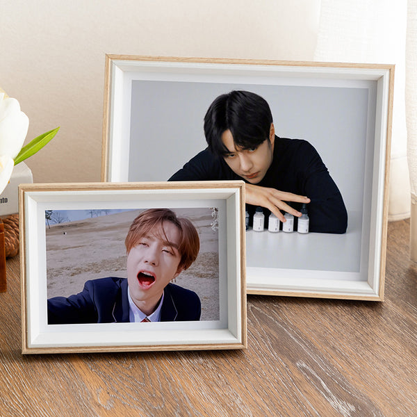 Wood grain simple and creative 7-inch photo frame table decoration desk bedside table ornament photo frame 16-inch wall picture frame
