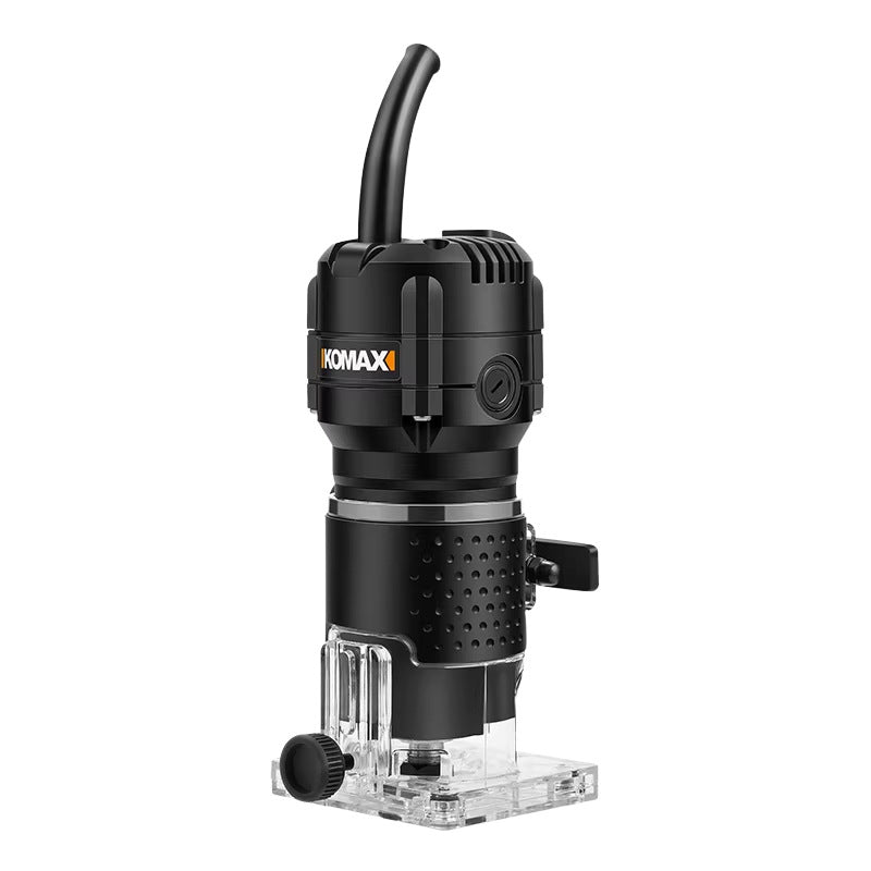 Complete woodworking tool set: multifunctional electric edge trimmer, wood router, aluminum composite panel grooving machine, and engraving router