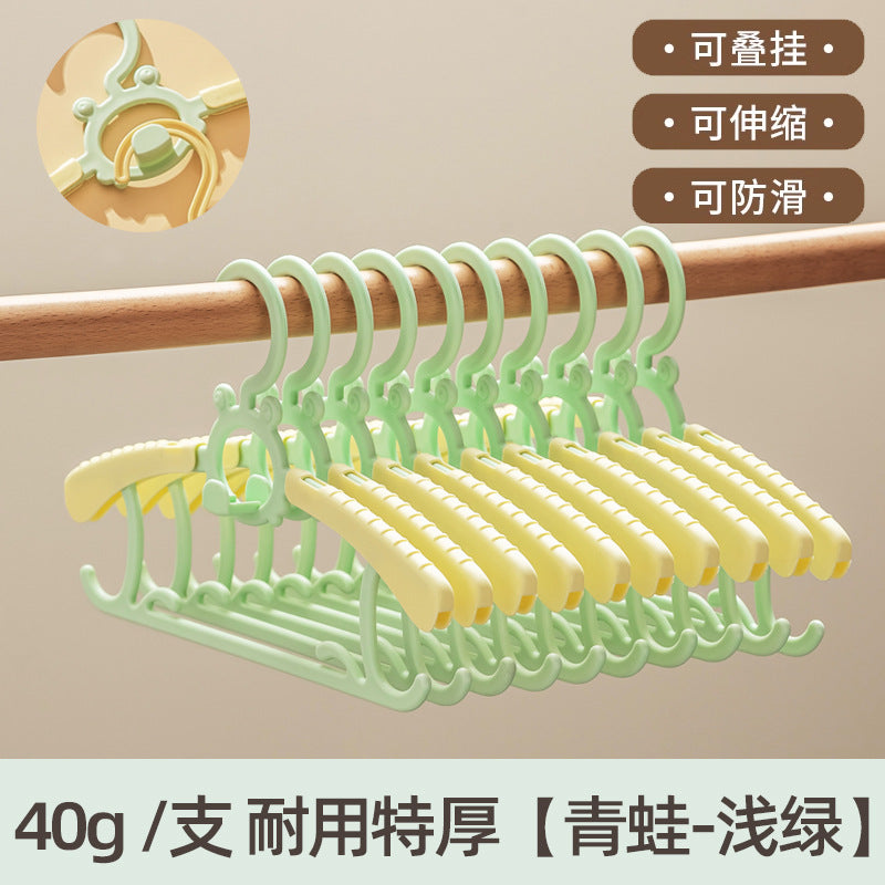Children's clothes hanger, baby baby hanging special children's newborn toddler retractable clothes drying support for home clothes support