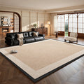 Vintage-inspired area rug for living room, new thickened retro irregular shaped bedroom sofa mat, waterproof, washable, and wipeable