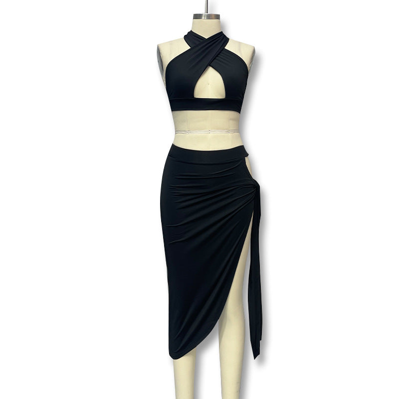 Wholesale hot-selling cross-border e-commerce dresses:  summer new women's hollow-out irregular design dresses