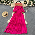 French chic high-end sequin & beaded mesh panel long sleeve bodycon dress - slimming, elegant, and flattering maxi dress for women