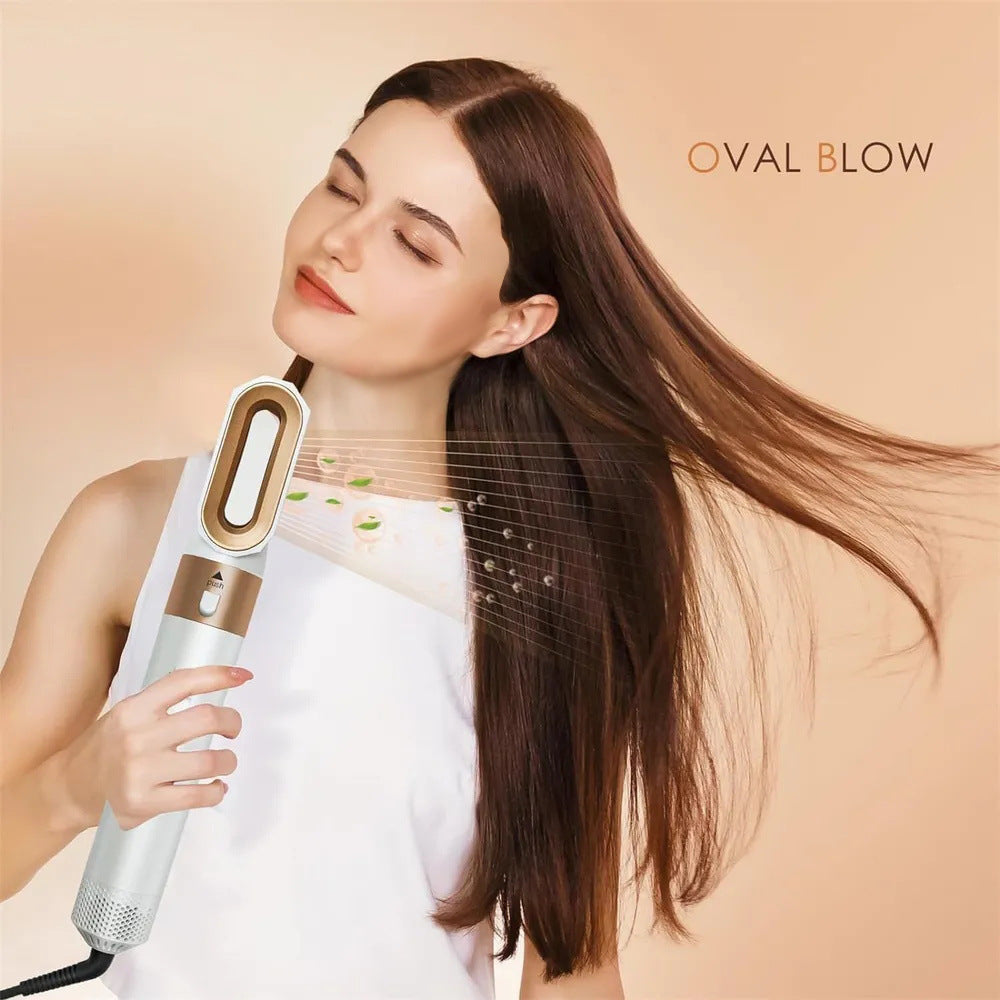 Cross-border special supply of five-in-one hot air comb curling hair straightener, automatic curling iron, dual-purpose, automatic artifact curling iron
