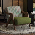 Scandinavian solid wood single sofa richard french medieval style living room sofa chair balcony casual chair lazy sofa