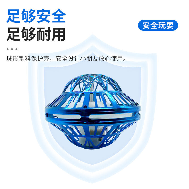 ufo new product suspension induction swing ball flying saucer lamp aircraft fingertip gyro anti-fall kids toys