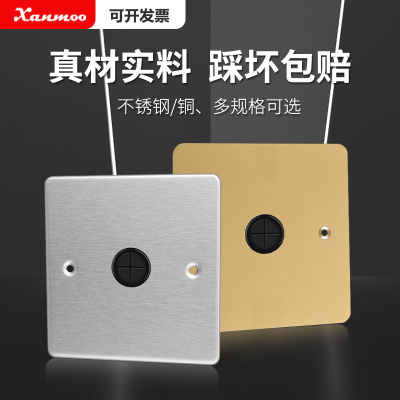 86 bottom box cover floor plug decorative cover 120 stainless steel floor socket silver all copper blind plate iron box floor plug cover