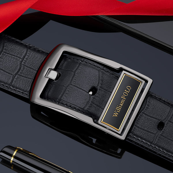 Emperor Paul Belt Men's Genuine Leather Belt First Layer Cowhide Genuine Belt Men's Pin Buckle Belt Men's Wholesale