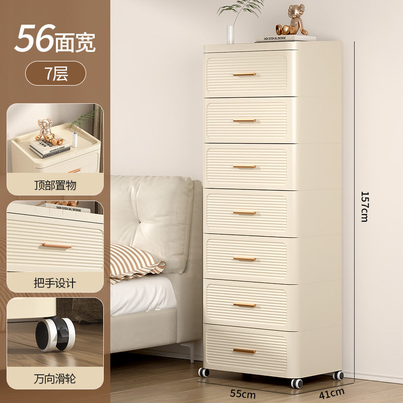 Drawer storage cabinet chest of drawers installation-free for home living room storage cabinet toy snack storage bedroom bedside table