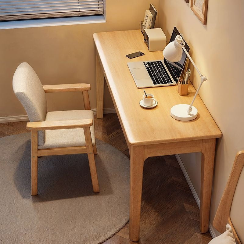 Solid wood desk - small apartment, home use, adult, rectangular table, modern minimalist, student study writing desk, computer desk