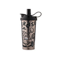 Pure titanium coffee cup thermos cup for men and women, double drinking cup, high-looking car portable cold-proof pure titanium cup