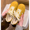 2026 spring/summer new arrival: bestselling yellow german army trainers (gats) - women's flat retro sneakers, casual athletic shoes