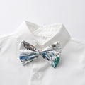 Autumn boys' three-piece outfit: new children's single-breasted long-sleeve shirt, vest, and pants set - baby suit