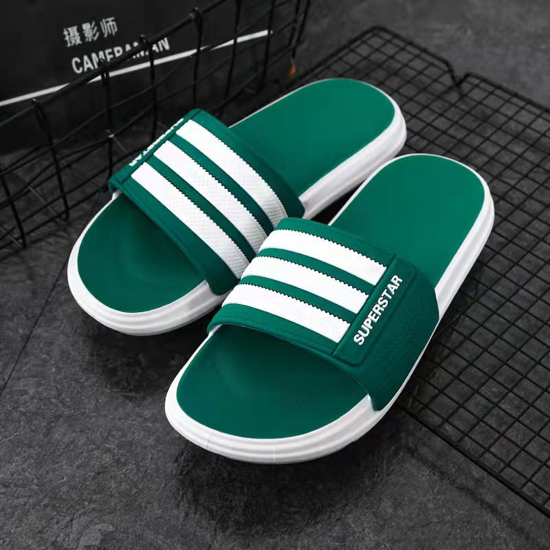 Factory direct sales of new slippers for men summeroutwear non-slip home slippers with a sense of shit, wholesale sandals