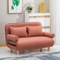 Foldable and detachable washable small apartment living room minimalist modern double/single multifunctional cat paw leather sofa bed - free shipping