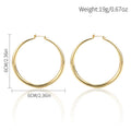 European and american cross-border e-commerce exaggerated jewelry fashion alloy circle earrings niche geometric gold stud earrings women's earrings