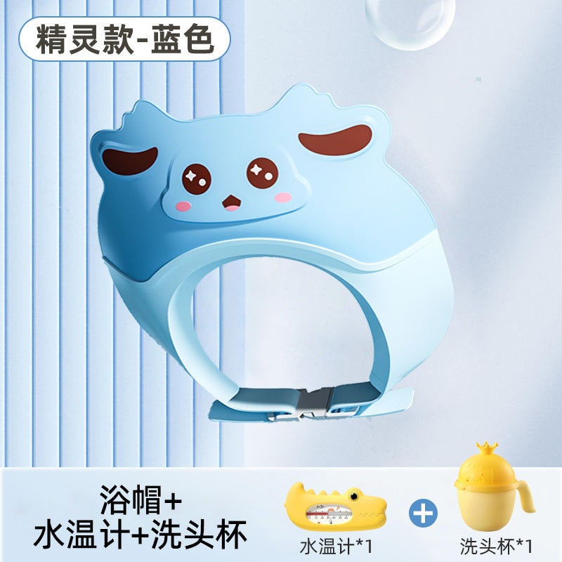 Baby shampoo cap - waterproof, ear-protecting hair washing solution for kids - shampoo shield & bath visor