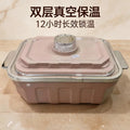 New food warmer new arrivalexport large capacity knob type insulated lunch box 5l-6l insulated tableware 2pcs