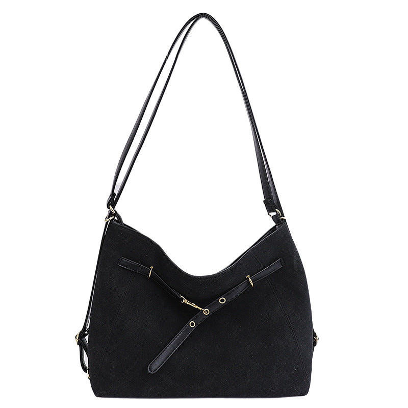 Niche style large capacity easiest for match tote bag shoulder 2025new arrivaltrendyclassy sense work clothing crossbody backpack women's bag