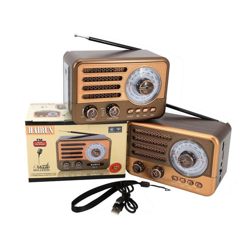 Manufacturers sell retro multi-band with flashlight tote bag multi-function MP3 playback high-quality card radio