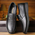 2024 new men's fashion casual leather shoes - soft sole, soft upper, loafers, flat dad shoes - factory direct, ready to ship